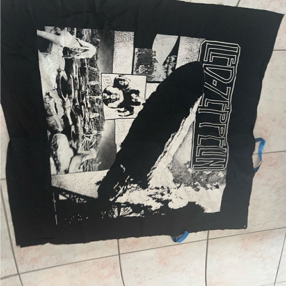VINTAGE 1990 LED ZEPPELIN scarf TAPESTRY MYTH GEM material decoration accessory